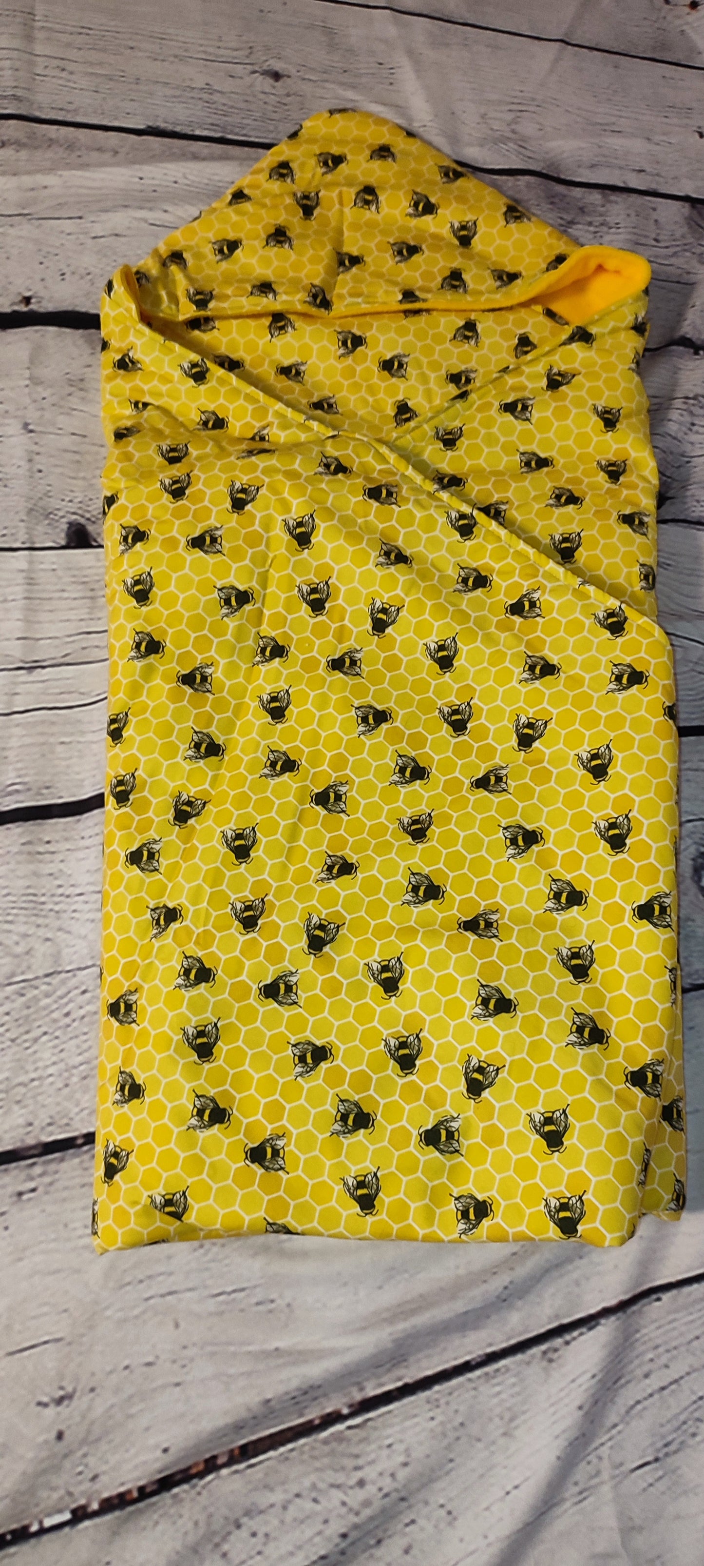 Yellow Bees - 6-18m - Baby Snug Wrap Blanket