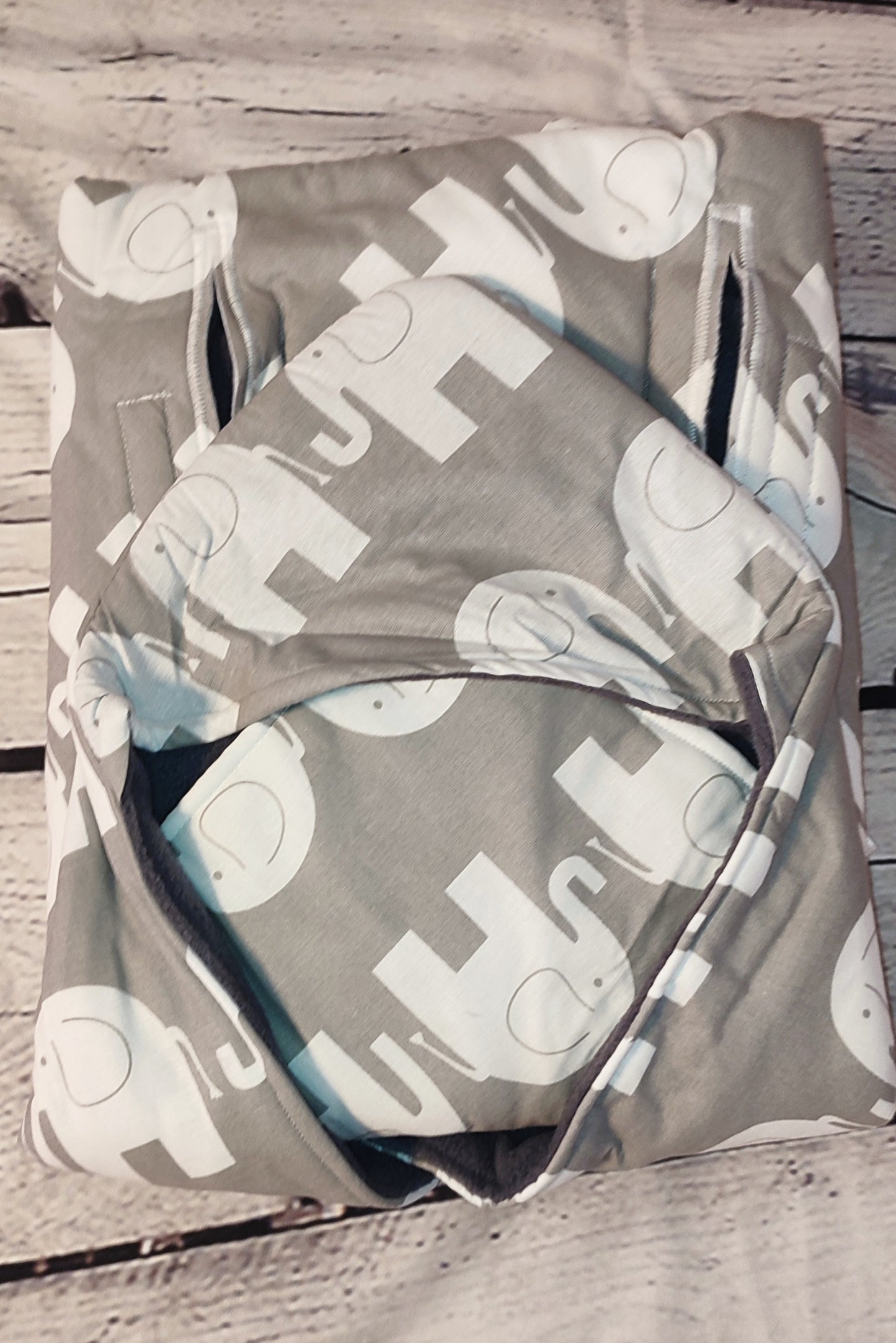 Grey Elephant - 0-6m - Baby Snug Wrap Blanket
