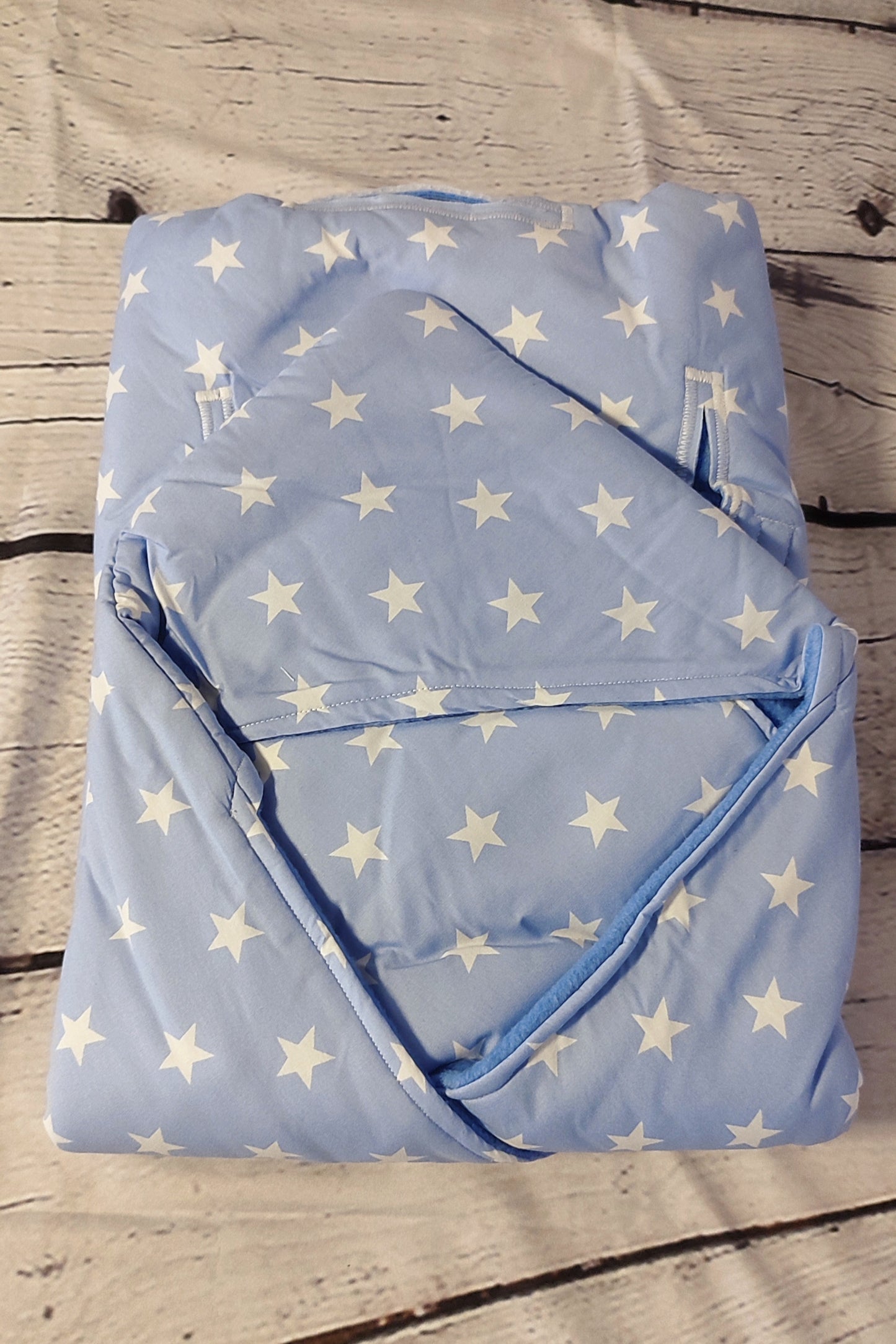Blue Stars - 6-18m - Baby Snug Wrap Blanket