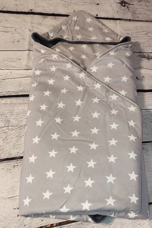 Grey Stars - 0-6m - Baby Snug Wrap Blanket